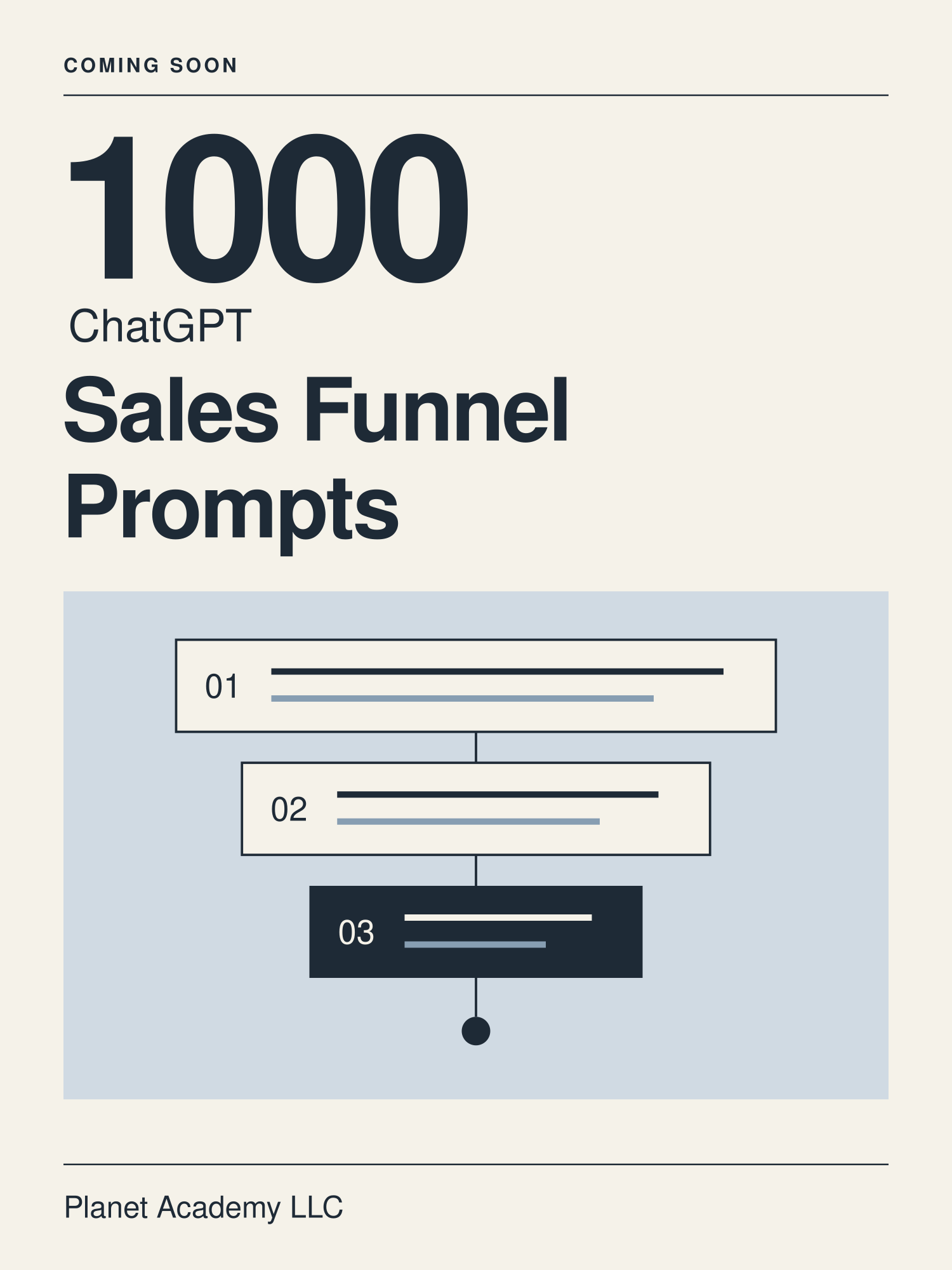 1000 ChatGPT Sales Funnel Prompts — Coming soon, published by Planet Academy LLC
